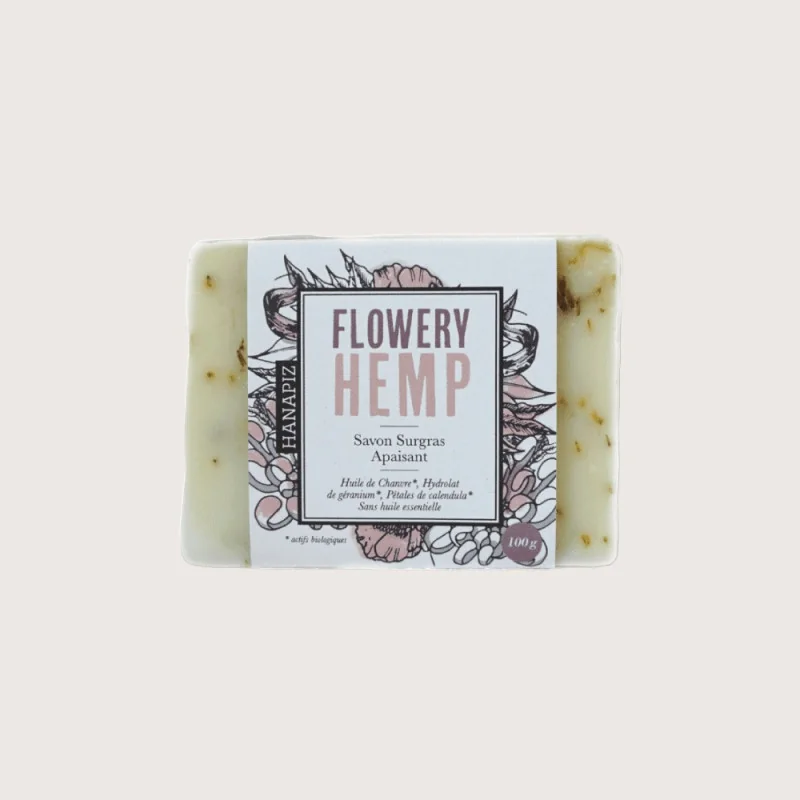 Savon au chanvre flowery hemp