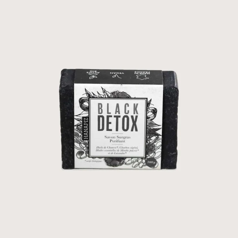 Savon BIO au chanvre Black detox