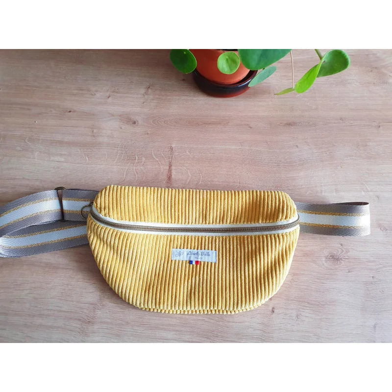 Sac banane velours - Fabriqué en France